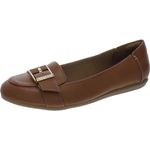 Kenneth Cole Reaction Women's Viv Buckle Loafer Flat, Toffee, 7.5 UK