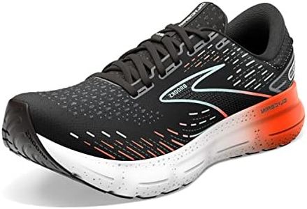 Brooks Women's Glycerin 20 Neutral Running Shoe, Black/Red/Opal, 8.5 US