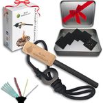 Flint and Steel | Fire Starting Kit | Ferro Rod | Flint and Steel Fire Starter Kit | Flints | Fire Steel | Fire Striker | Fire Lighter Stick | Firestarter | Bushcraft EDC | Nuclear Survival Kit