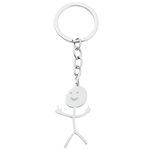 Funny Keychain Personalized Middle Finger Pendant Keyring Friendship Jewelry Gift for Men Women