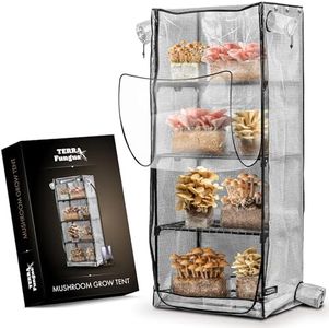 Mushroom Grow Tent, Martha Tent for Mushroom Growing kit, Small Greenhouse for Indoor, Mini Greenhouse Indoor, Mushroom Fruiting Chamber, Grow House That fit monotub, Grow Cabinet