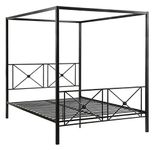 Homelegance Rapa Metal Canopy Bed, Queen, Black