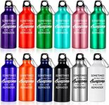 12 Pack Multi Color Aluminum Water 