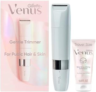 Gillette Venus for Pubic Hair & Skin Gentle Trimmer Plus 1oz Smoothing Exfoliant, 2 Piece Set