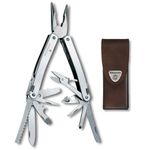 Victorinox SwissTool Spirit X 24 Function Swiss Army Multitool with Leather Pouch