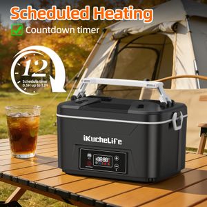 iKuchelife Heated Lunch Box 1.5L – Portable Electric Food Warmer