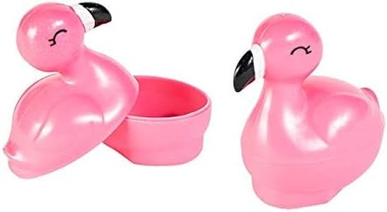 Fun Express Flamingo-Shaped Plastic Easter Eggs - Party Supplies - 12 Pieces - Pink