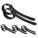 Holibanna 4 Pairs Tie Anti-Slip Strap Snowshoe Accessories Electrical Cable Ties Elastic Shoelaces Crampons Ice Cleats Shoe Spikes Portable Shoe Grippers Shoe Grippers Binding Metal