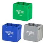 Trolley Bags Xtra Bag Grocery Shopping Box Multi-Use Bags with Handles Collapsible (3 Pack)