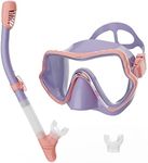 G2RISE SN02 Snorkel Set Adults - Scuba Mask Diving Goggles Dry Snorkeling Gear with Breath Easy Airflow Tech & Anti-Fog Design（Comes with an Extra Mouthpiece）