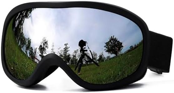 AVV OTG Ski Goggles for Men Women With Anti-Fog Dual Layer lens, UV400 Snow Goggle for Snowboarding Snowmobiling Skating