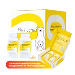 Placenta Encapsulation Kit for Postpartum Recovery - DIY Set with 2 Bottles for Your Own Placenta Pills - HSA/FSA Eligible - Supports Mood, Energy, and Overall Health - Best Postpartum Gift for Mom