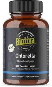 Comprimés de chlorella bio - 500mg fortement dosé - 500g - 1000 comprimés - Comprimés d'algue chlorella végane - Conditionné et contrôlé en Allemagne (DE-ÖKO-005)