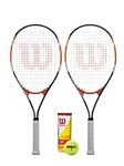 2 x Wilson Matchpoint XL Tennis Rackets + 3 Tennis Balls