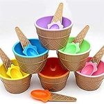 Cartoon Candy Color Ice cream bowl 