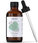 HBNO Cedarwood Fragrance Oil - Huge 4 oz (120ml) Value Size - Ideal for Soap & Candle Making, Perfumes, Home Fragrances, Reed Diffusers, Bath Bombs, Linen Sprays, Lotions, and Car Fresheners