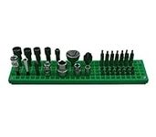 Organizer Genie ® - One Green Slim Pegboard to organize your Sockets, Wrenches, Pliers, Screwdrivers, Bits and All Other Tools