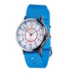 EasyRead Time Teacher Watch Children - Watch For Kids - Learn To Tell The Time Watch - 2 Step Time Teacher Kids Watch - Red Blue 12-24 Hr Face - Kids Watch Analogue Easy To Read Dial - Blue Strap