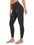 CRZ YOGA Butterluxe High Waisted Lounge Legging 25" - Workout Leggings for Women Buttery Soft Yoga Pants Black Large