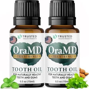 OraMD 4-in-1 Extra Strength Tooth Oil - Clinically Tested Maximum Strength Gum Disease Treatment, Gingivitis Treatment, Periodontal Disease Treatment, Sensitive Teeth and Gums - All-Natural (2 Pack)