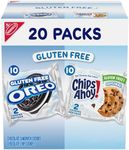 OREO Chocolate Sandwich Cookies & CHIPS AHOY! Chocolate Chip Cookies Gluten Free Cookies Variety Pack, 20 Snack Packs