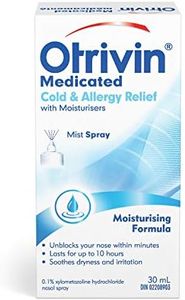 Otrivin Nasal Spray, Cold & Allergy Medication with Moisturizer, Nasal Decongestant, 30 mL