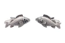 Fish Design Cufflinks for Men Presented in an Onyx Art Cufflink Gift Box