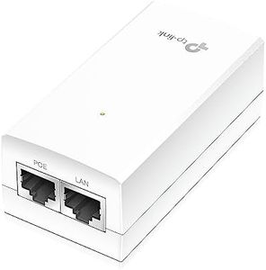 TP-Link Omada 24V 12W Passive PoE Adapter, Wall-mounting Design, Gigabit Speed Support, Plug & Play, No Configuration Required (TL-POE2412G)