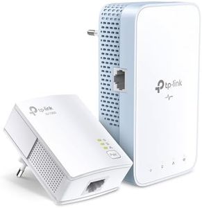 TP-Link Powerline WiFi Extender (TL-WPA7517KIT) - AV1000 Powerline Ethernet Adapter with Dual Band WiFi, OneMesh, Gigabit Port, Ethernet Over Power, Plug & Play