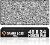 Gamer Boss - Gaming Mouse Pad - 48 x 24 Inches - 4mm Thick with Stitched Edges, Non-Slip Rubber Base, Premium Cloth Mousepad, Desk Mat for Laptop, Keyboard, Computer & PC (Mega, Pixel)