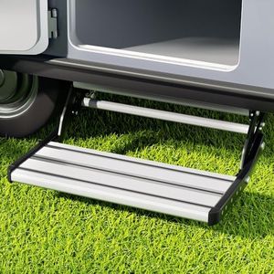 Weisshorn Caravan Step Folding Pull-Out Aluminium Step Ladder RV Parts 200KG