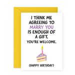 Central 23 Husband Birthday Card From Wife - Fiance Birthday Card For Her Him Men Women - Wife Birthday Card Funny - Comes With Fun Stickers - Made In UK