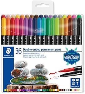 Staedtler Double-Ended Permanent Pens 36-Pieces, Assorted
