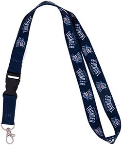 Oklahoma City Thunder NBA National Basketball Association Car Keys ID Badge Holder Lanyard Keychain Detachable Breakaway Snap Buckle (Lanyard 3)