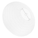 Ciieeo Foldable Paper Lamp Shades White Round Paper Japanese Pendant Hanging Lamp Shade for Living Room Bedroom Décor