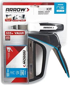 Arrow T50XKIT1000 TacMate Heavy Duty Staple Gun Kit with 1,000 Staples and Puller, New