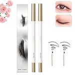 Ripobserve Eyeliner Pencil,Non-smudging Waterproof Eyeliner Pencil,Extra Fine Eyeliner with Sharpener Eye Liner Gel (Mix)