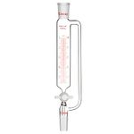 stonylab Pressure Equalizing Graduated Addition Funnel, Borosilicate Glass Dropping Funnel 24/40 Joint 100ml with PTFE Stopcock for Laboratory (100ml)