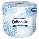 Cottonelle Professional Bulk Toilet Paper for Business (17713), Standard Toilet Paper Rolls, 2-PLY, White, 60 Rolls/Case, 451 Sheets/Roll