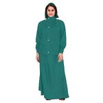 Reoutlook Raincoat Waterproof Rain Skirt Top (2XL, Rama Green)