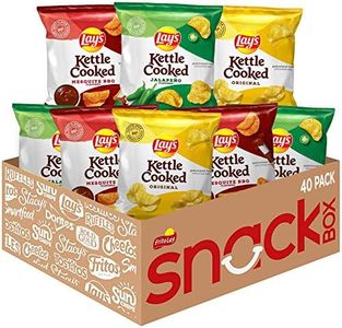 Lay's Kettle Cooked Potato Chips, Variety Pack, 0.85 Ounce (Pack of 40)