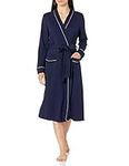 Amazon Essentials Women's Lightweight Waffle Full-Length Robe (Available in Plus Size), Navy, XL