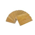 Wholesale 24pc Bulk 8X6" Plain Blank Bamboo Cutting Boards for Customized, Personalized Engraving, Promotional Products.