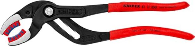 Knipex Siphon and Connector Pliers black atramentized, with non-slip plastic coating 250 mm 81 11 250