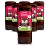 Sweet Freedom Choc Shot Raspberry | Delicious Chocolate Sauce or Syrup | Plant Based & Vegan | Pack of 6 - Recyclable, 320g