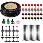 Auto Plant Watering System, MSDADA 82 FT Drip Irrigation System, Garden Irrigation System Kit, Holiday Water Irrigation Control System, Drip Feed Self Watering Systems for Outdoor Plants Greenhouse