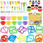 FUNGYAND Sandwich Cutter Set, All in One Bento Box Accessories Kit Includes Sandwich Bread Cutters, Fruit Cutter, Animal Food Picks, Silicone Cups, Complete Bento Lunch Box Supplies and Accessories