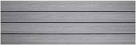 UltraShield Naturale 1 ft. x 3 ft. Quick Deck Composite Outdoor Deck Tile in Icelandic Smoke White (15 sq. ft. per Box)