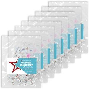 PackFreshUSA: 400 Pack - 20cc Oxygen Absorber Packs - Food Grade - Non-Toxic - Food Preservation - Long-Term Food Storage Guide Included - 400 Pack