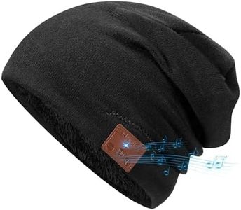 ZRUHIG 2023 Bluetooth Beanie, Wireless Beanie Headphones, Stylish Sleek Shape Bluetooth Hat, HD Stereo Sound, Built-in Mic, Tech Gifts for Men Women Friends Family Teens Boys Girls